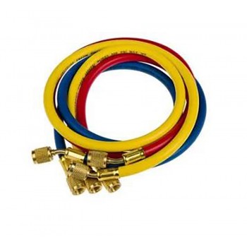 Шланги заправочные VALUE VRP-U-RYB 1,2м R-12, R22, R134A, R404A, R407C, R507 500psi (комплект-3шт)