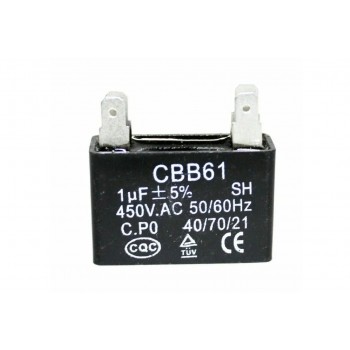 Конденсатор 1 мкФ CBB61 (квадрат.) 450В