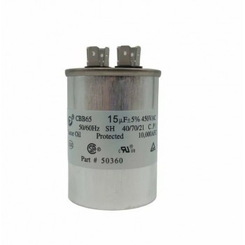 Конденсатор 15 мкф CBB65  (металл), 440V